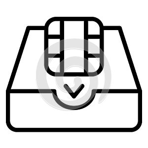 Processor chip, video folder   Isolated Vector icon which can easily modify or edit