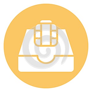 Processor chip, video folder   Isolated Vector icon which can easily modify or edit