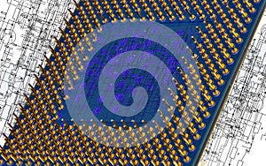Processor concept background