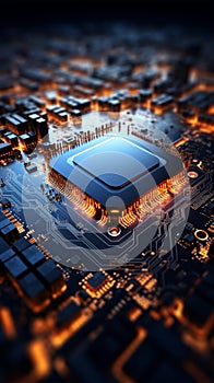 Processor integrated into circuit board, facilitating complex electronic functions