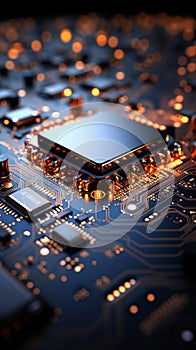 Processor integrated into circuit board, facilitating complex electronic functions