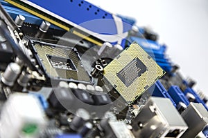 Processor and RAM on the motherboard