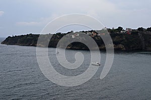 Procida â€“ Punta di Pizzaco su Baia della Corricella