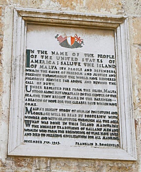 Proclamation by Pres. Roosevelt, Valletta, Malta photo