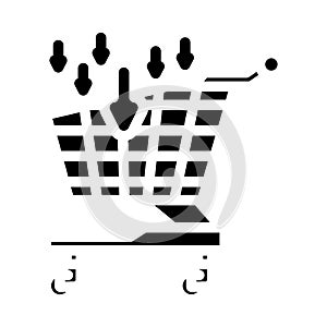 procurement business process glyph icon vector illustration