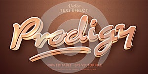 Prodigy text, cartoon style editable text effect