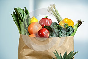 Produce in Grocery Bag