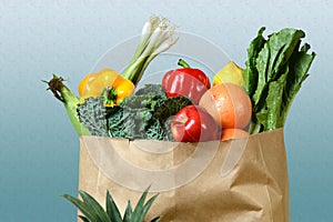 Produce in Grocery Bag