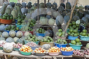 Produce at roadside stand, Uganda, Africa