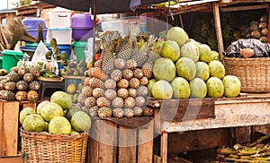 Produce Stand in Accra Ghana