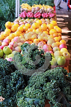 Produce stand in Charleston, SC at Saturday market