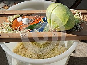Producing sauerkraut at home