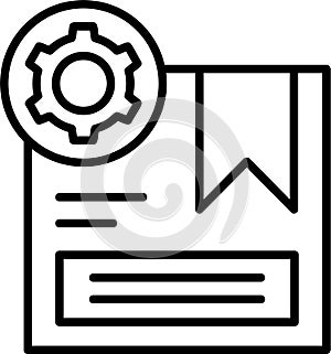 Product Customization Outline Vector Icon