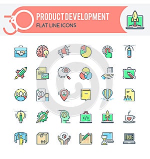 Product development icons