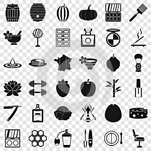 Product icons set, simple style