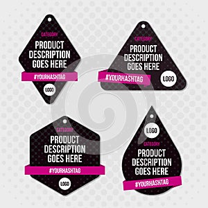 Product label swing tag design