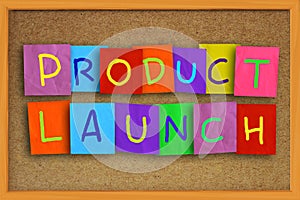 Product Launch, Motivational Business Marketing Words Quotes Concept