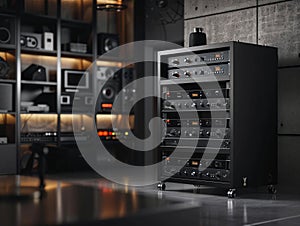 Product launch of a new line of high-fidelity sound equipment for professional networks photo