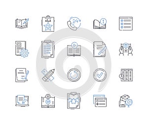 Product marketing line icons collection. Branding, Advertising, Promotions, Packaging, Sales, Positioning, Market