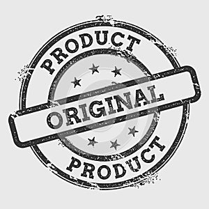 Product Original rubber stamp isolated on white.