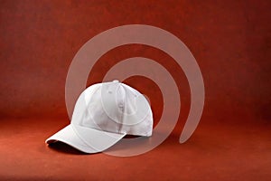 Product packaging mockup photo of Baseball cap, studio advertising photoshoot