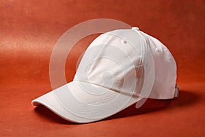 Product packaging mockup photo of Baseball cap, studio advertising photoshoot