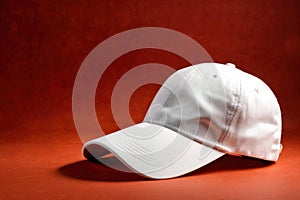 Product packaging mockup photo of Baseball cap, studio advertising photoshoot