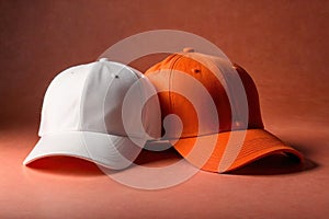 Product packaging mockup photo of Baseball cap, studio advertising photoshoot