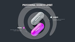 Corporate Planning 2 Step Diagram Slideshow Layout