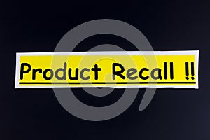 Product recall business quality safety protection legal risk liability
