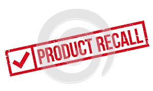 Product Recall rubber stamp