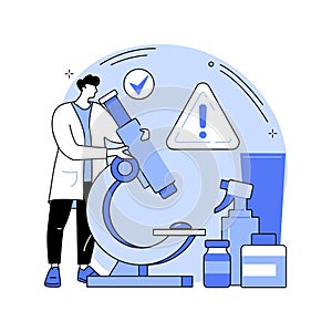 Product safety control abstract concept vector illustration.