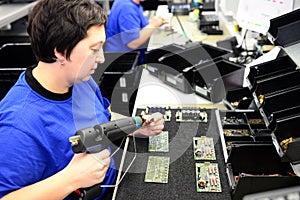 Production and assembly of microelectronics in a hi-tech factory