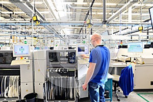 production and assembly of microelectronics in a hi-tech factory