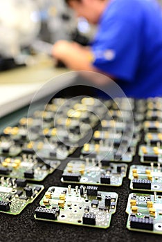 Production and assembly of microelectronics in a hi-tech factory