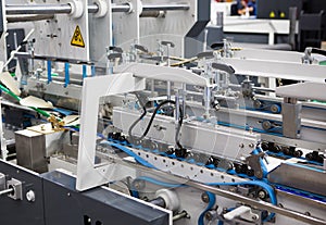 Production of automatic box folder gluer machine