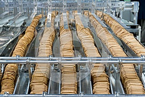 Production of biscuits