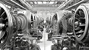 production engine aircraft manufacturing