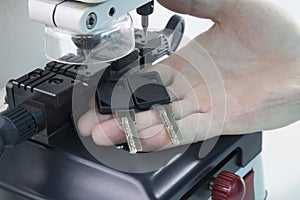 Production of home keys on a specialized vertical key machine