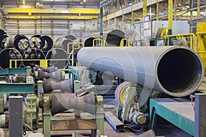 Production of large diameter pipelines at pipe rolling factory