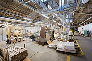 Woodworking factory workshop