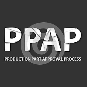 Production part approval process method background