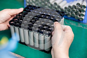 The production process of new energy batteries, circuit boards, the environment of the production factory,guangdong,China