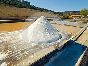 Production of Salt by Evaporation Saline