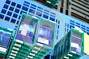 Production of solar cells - wafer modules for final assembly photo
