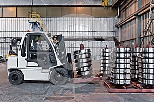 Production of the steel train wheels