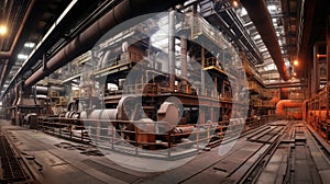 production steelworks steel mill