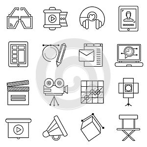 Production studio icons