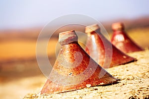 Production of traditional Moroccan tajine pots used for cooking