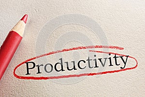 Productivity business concept